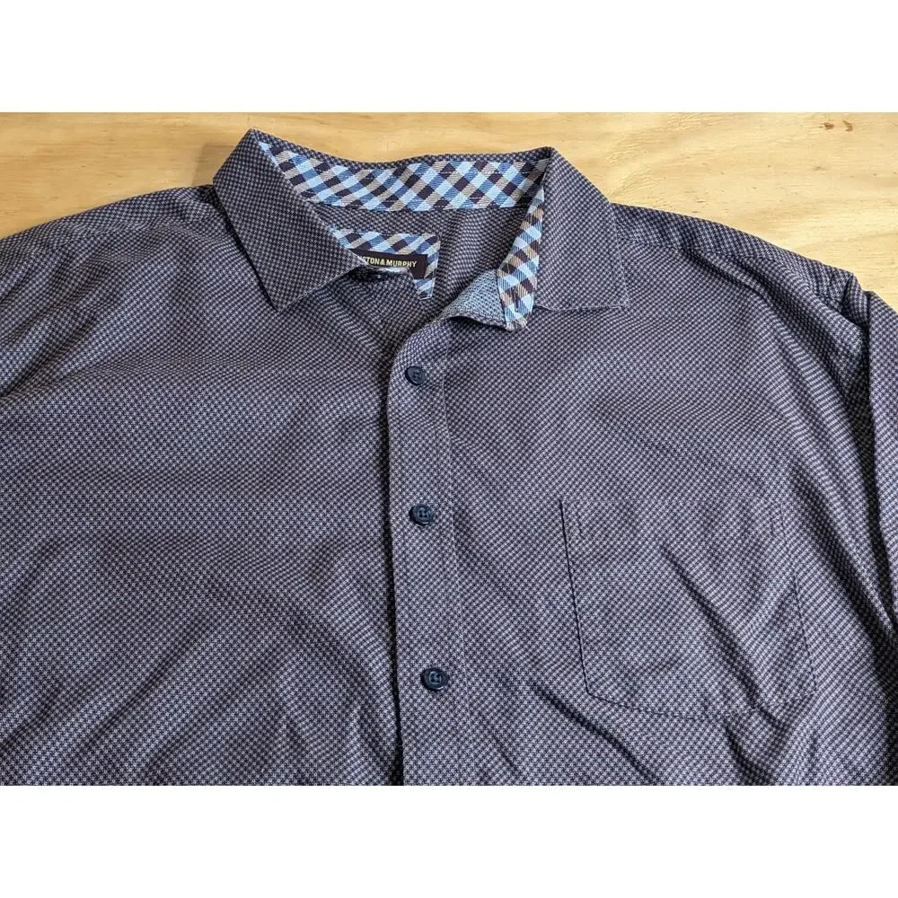 Johnston Murphy Button Up Shirt Men's 3XL Lot Of 2 Long Sleeve 18 Inch Neckline